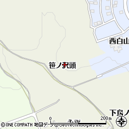 青森県八戸市坂牛笹ノ沢頭周辺の地図