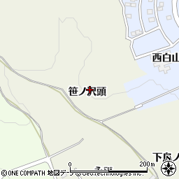 青森県八戸市坂牛（笹ノ沢頭）周辺の地図