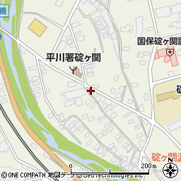 青森県平川市碇ヶ関湯向川添40周辺の地図