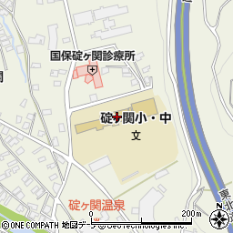 平川市立碇ヶ関中学校周辺の地図