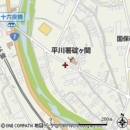 青森県平川市碇ヶ関湯向川添26-1周辺の地図