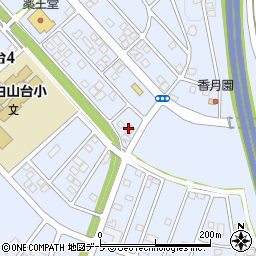 青森県八戸市西白山台4丁目10周辺の地図