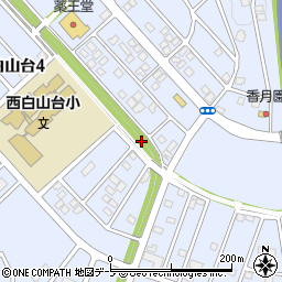 青森県八戸市西白山台4丁目21周辺の地図