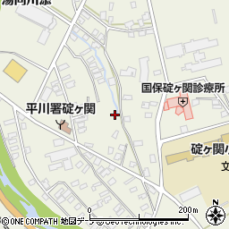 青森県平川市碇ヶ関湯向川添41周辺の地図