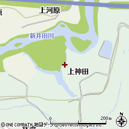 青森県八戸市是川（上神田）周辺の地図