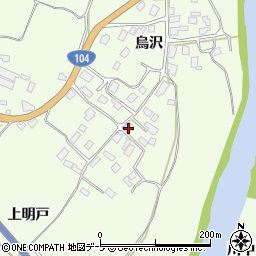 青森県八戸市櫛引烏沢58周辺の地図