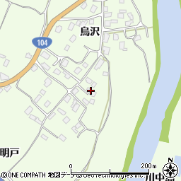 青森県八戸市櫛引烏沢62周辺の地図