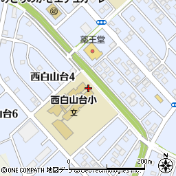 青森県八戸市西白山台4丁目周辺の地図