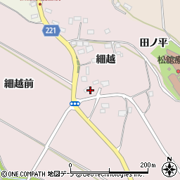 青森県八戸市松館細越14周辺の地図