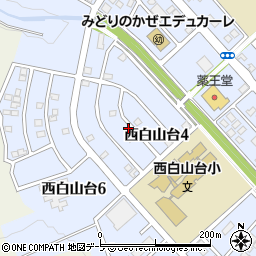 青森県八戸市西白山台4丁目18周辺の地図