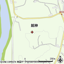 青森県八戸市櫛引館神周辺の地図