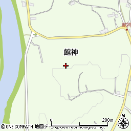 青森県八戸市櫛引（館神）周辺の地図