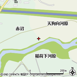 青森県八戸市是川赤沼周辺の地図