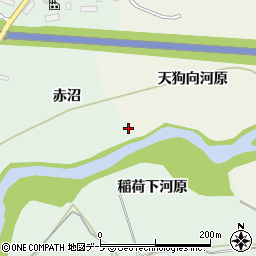 青森県八戸市是川（赤沼）周辺の地図