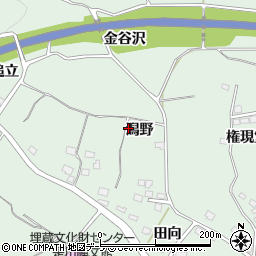 青森県八戸市是川潟野周辺の地図