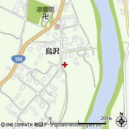 青森県八戸市櫛引烏沢47周辺の地図
