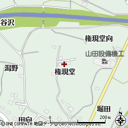 青森県八戸市是川権現堂3周辺の地図