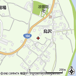 青森県八戸市櫛引烏沢33周辺の地図