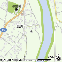 青森県八戸市櫛引烏沢45周辺の地図