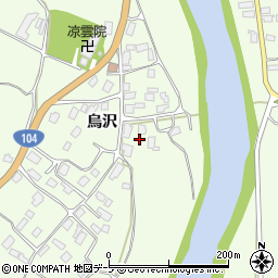 青森県八戸市櫛引烏沢46周辺の地図
