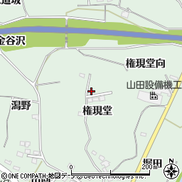 青森県八戸市是川権現堂3-5周辺の地図