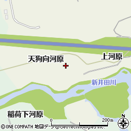 青森県八戸市石手洗天狗向河原周辺の地図