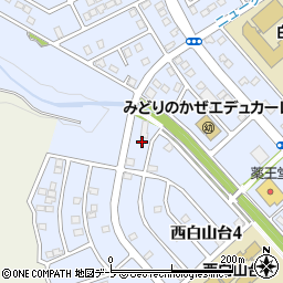 青森県八戸市西白山台4丁目20周辺の地図