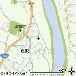 青森県八戸市櫛引烏沢15周辺の地図