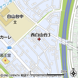 青森県八戸市西白山台3丁目13周辺の地図