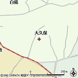 青森県八戸市櫛引大久保周辺の地図