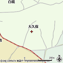 青森県八戸市櫛引（大久保）周辺の地図