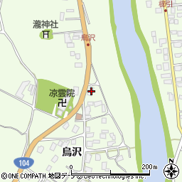 青森県八戸市櫛引烏沢2周辺の地図