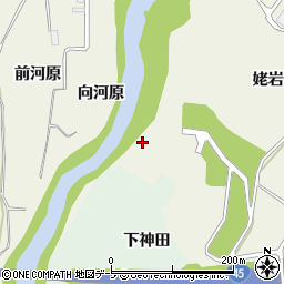 青森県八戸市石手洗向河原周辺の地図