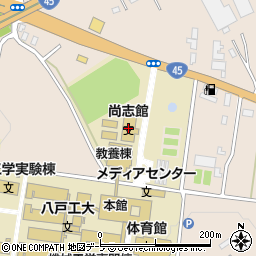 尚志館周辺の地図