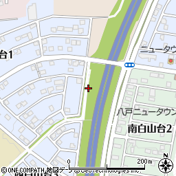 青森県八戸市西白山台3丁目25周辺の地図
