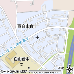青森県八戸市西白山台3丁目3周辺の地図