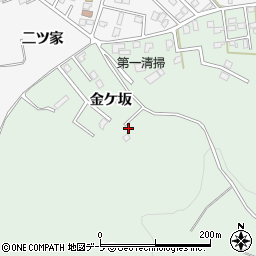 青森県八戸市是川金ケ坂周辺の地図