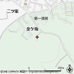 青森県八戸市是川（金ケ坂）周辺の地図