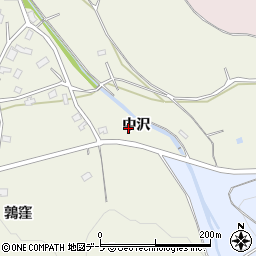 青森県八戸市坂牛中沢周辺の地図