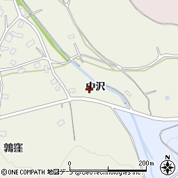 青森県八戸市坂牛（中沢）周辺の地図