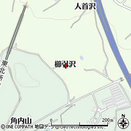 青森県八戸市櫛引櫛引沢周辺の地図