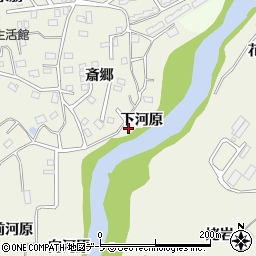 青森県八戸市石手洗下河原周辺の地図