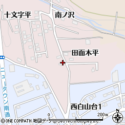 青森県八戸市田面木十文字平20周辺の地図