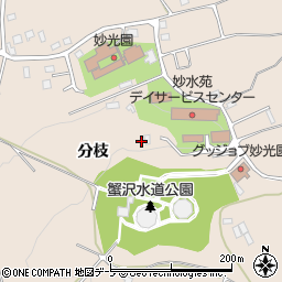 青森県八戸市妙分枝46周辺の地図
