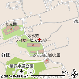 青森県八戸市妙水上24周辺の地図