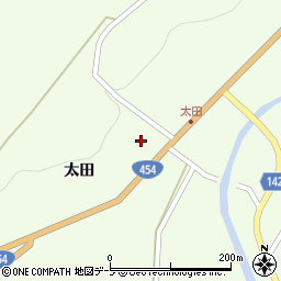 青森県三戸郡五戸町倉石又重太田周辺の地図