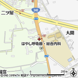 青森県八戸市沢里二ツ屋1-21周辺の地図