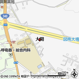 青森県八戸市糠塚（大開）周辺の地図
