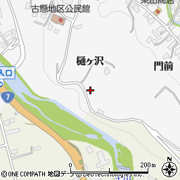 青森県平川市碇ヶ関古懸樋ヶ沢16周辺の地図