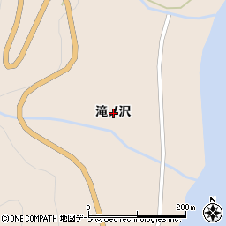 秋田県鹿角郡小坂町十和田湖滝ノ沢周辺の地図